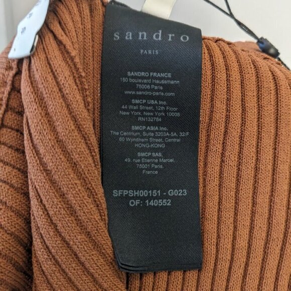 NWT SANDRO | Ribbed Knit Shorts - Picture 6 of 12